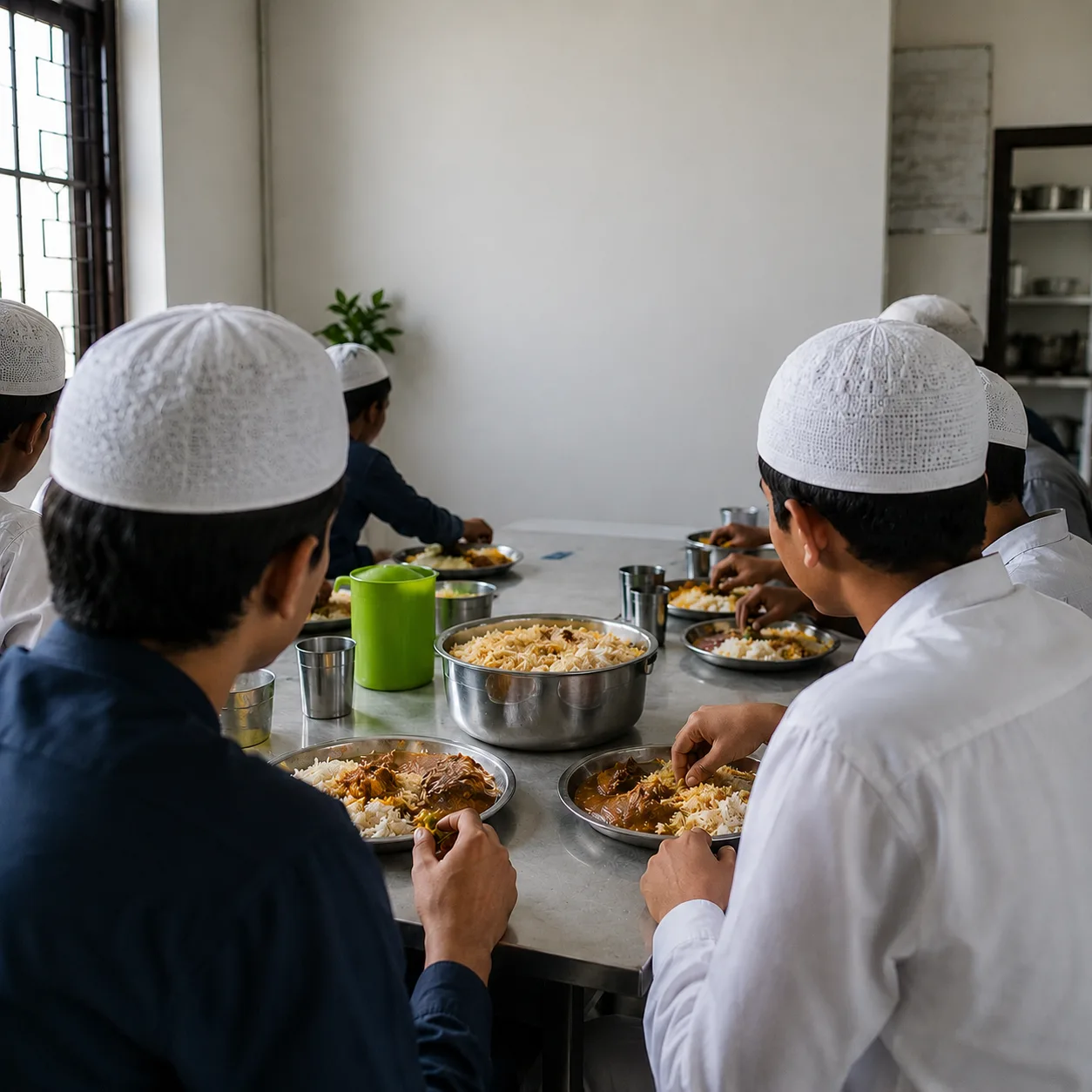 Dining and halal food arrangement at Zircon Patna residential campus